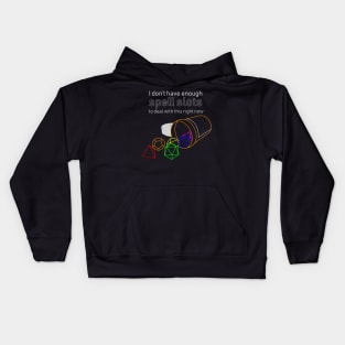 Spell Slots - Chronic Illness (light text version) Kids Hoodie